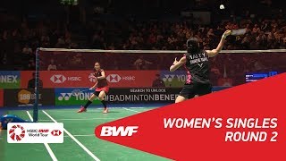 【Video】TAI Tzu Ying VS Busanan ONGBAMRUNGPHAN, YONEX All England Open 2018 best 16