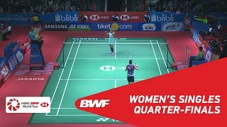【Video】SUNG Ji Hyun VS Ratchanok INTANON, BLIBLI Indonesia Open 2018 quarter finals