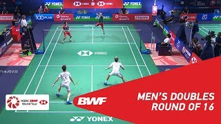 【Video】Marcus Fernaldi GIDEON・Kevin Sanjaya SUKAMULJO VS Hiroyuki ENDO・Yuta WATANABE, YONEX French Open 2018 best 16