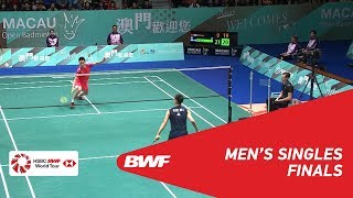 【Video】ZHOU Zeqi VS LEE Hyun Il, Macau Open 2018 finals