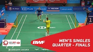 【Video】Viktor AXELSEN VS LEE Chong Wei, CELCOM AXIATA Malaysia Open 2018 quarter finals
