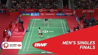 【Video】Kento MOMOTA VS Anders ANTONSEN, DAIHATSU Indonesia Masters 2019 finals