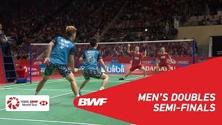 【Video】Marcus Fernaldi GIDEON・Kevin Sanjaya SUKAMULJO VS Kim ASTRUP・Anders Skaarup RASMUSSEN, DAIHATSU Indonesia Masters 2019 se