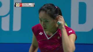 【Video】ZHENG Siwei／CHEN Qingchen VS TANG Chun Man／TSE Ying Suet, Dubai World Superseries Finals 2017 finals