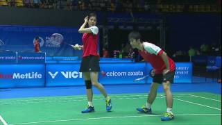 【Video】Joachim FISCHER NIELSEN／Christinna PEDERSEN VS Kenta KAZUNO／Ayane KURIHARA, CELCOM AXIATA Malaysia Open best 16