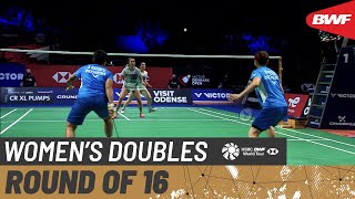 【Video】Greysia POLII／Apriyani RAHAYU VS Maiken FRUERGAARD／Sara THYGESEN, VICTOR Denmark Open 2021 best 16