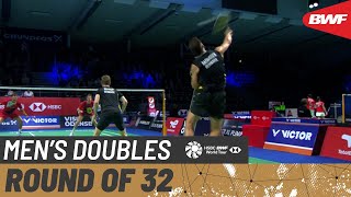【Video】Kim ASTRUP／Anders Skaarup RASMUSSEN VS Daniel LUNDGAARD／Mathias THYRRI, VICTOR Denmark Open 2021 best 32