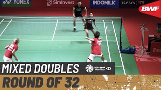 【Video】Mathias CHRISTIANSEN／Alexandra BØJE VS Rinov RIVALDY／Pitha Haningtyas MENTARI, Indonesia Open 2021 best 32