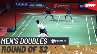 【Video】Pramudya Kusumawardana RIYANTO／Yeremia Erich Yoche YACOB VS Ben LANE／Sean VENDY, Indonesia Open 2021 best 32