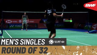 【Video】CHOU Tien Chen VS Shesar Hiren RHUSTAVITO, YONEX All England Open Badminton Championships 2022 best 32