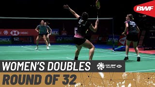 【Video】Christine BUSCH／Amalie SCHULZ VS Chloe BIRCH／Jessica PUGH, YONEX All England Open Badminton Championships 2022 best 32