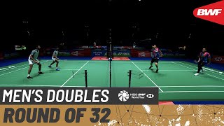【Video】Arjun M.R.／DHRUV KAPILA VS Mohammad AHSAN／Hendra SETIAWAN, YONEX All England Open Badminton Championships 2022 best 32
