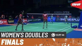 【Video】Benyapa AIMSAARD／Nuntakarn AIMSAARD VS Na Eun JEONG／KIM Hye Jeong, Korea Open Badminton Championships 2022 finals