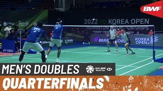 【Video】Min Hyuk KANG／SEO Seung Jae VS Satwiksairaj RANKIREDDY／Chirag SHETTY, Korea Open Badminton Championships 2022 quarter fin