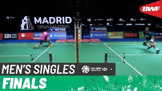 【Video】Kenta NISHIMOTO VS Kanta TSUNEYAMA, Madrid Spain Masters 2023 finals
