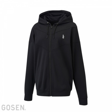 L Brushed-Lining Stretch Zip-Up Hoodie