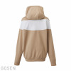 L Brushed-Lining Stretch Zip-Up Hoodie