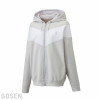 L Brushed-Lining Stretch Zip-Up Hoodie